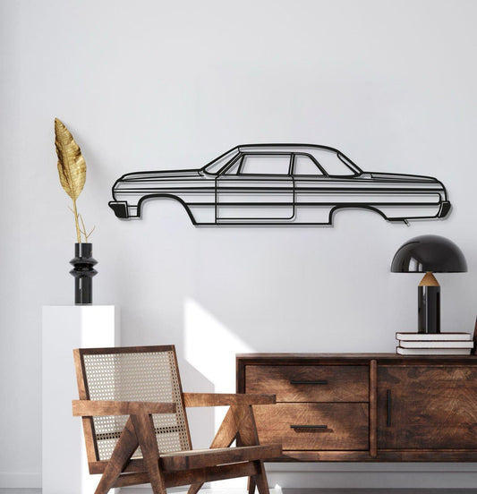 1964 Impala SS Metal Car Wall Art