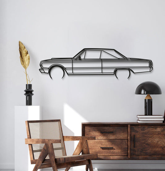 1967 Belvedere GTX Metal Car Wall Art