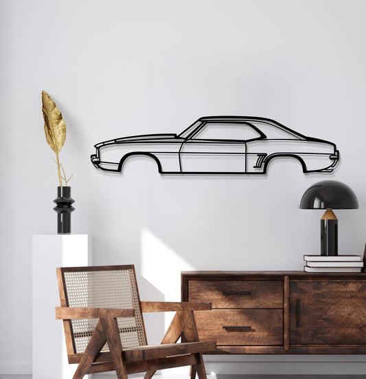 1969 Camaro SS Metal Car Wall Art