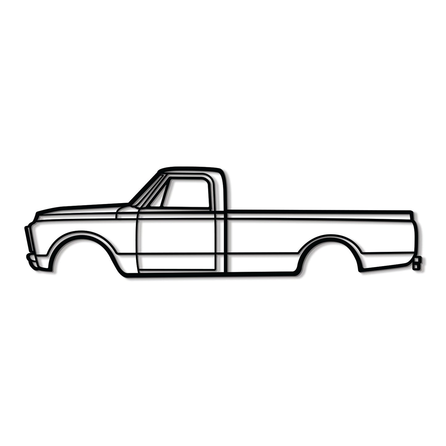 1970 3500 V8 Metal Car Wall Art