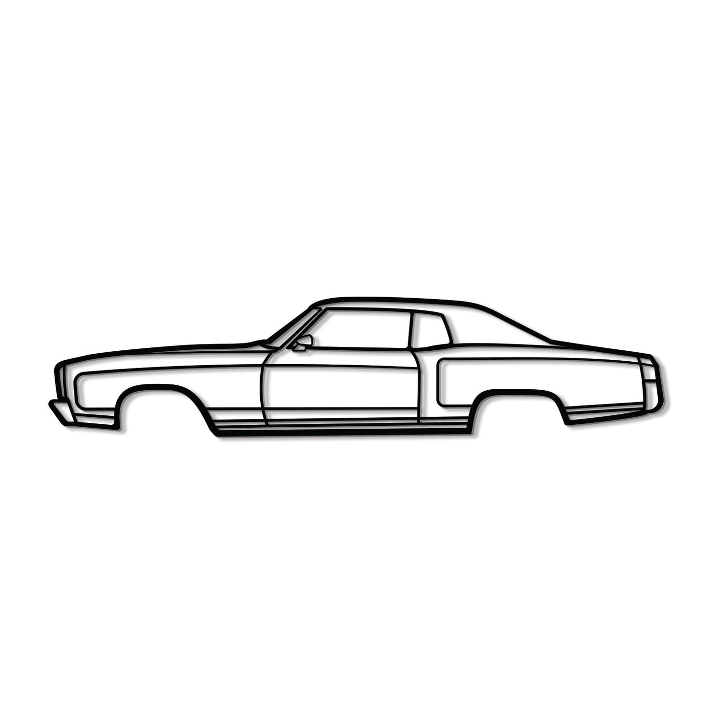 1972 Monte Carlo Metal Car Wall Art