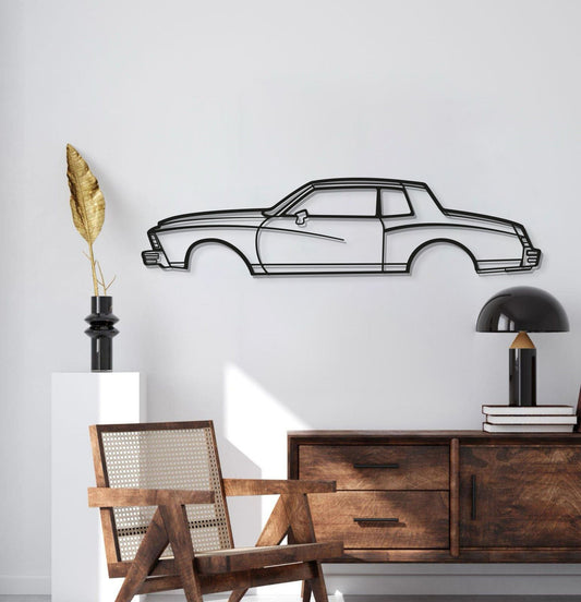 1979 Monte Carlo Metal Car Wall Art