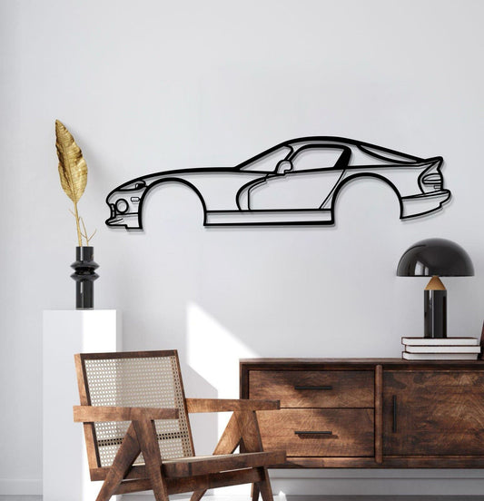 1997 Viper GTS Metal Car Wall Art