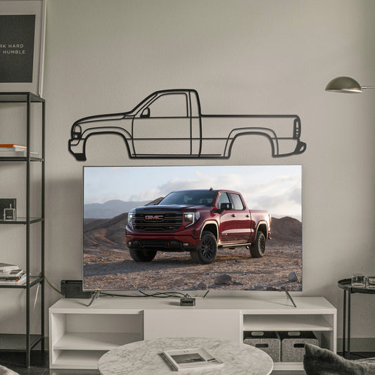 1999 Sierra 1500 2nd Gen Metal Car Wall Art