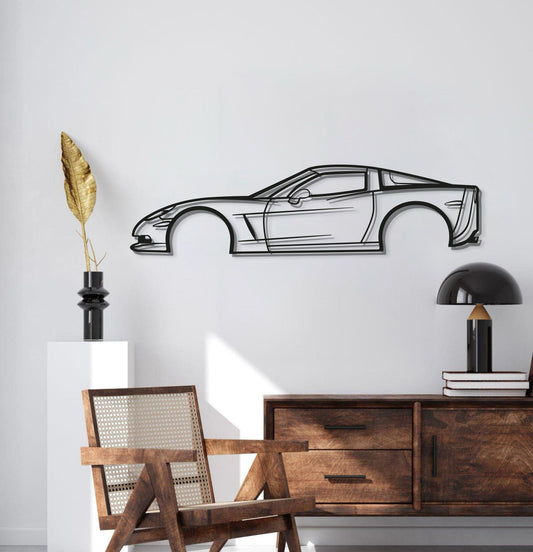 2007 Corvette Z06 Metal Car Wall Art