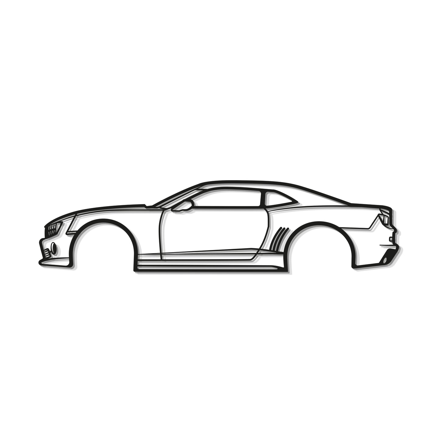 2010 Camaro Metal Car Wall Art
