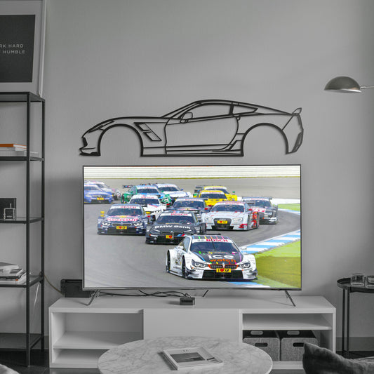 2015 Corvette Z51 Metal Car Wall Art