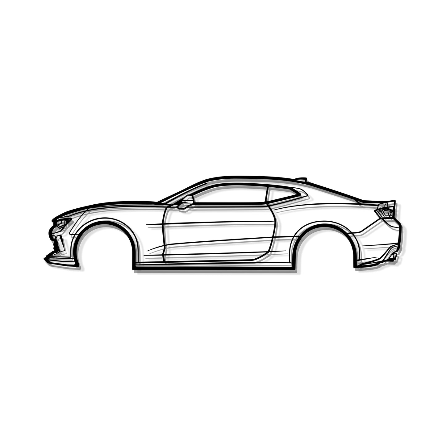 2017 Camaro SS 1LE Metal Car Wall Art