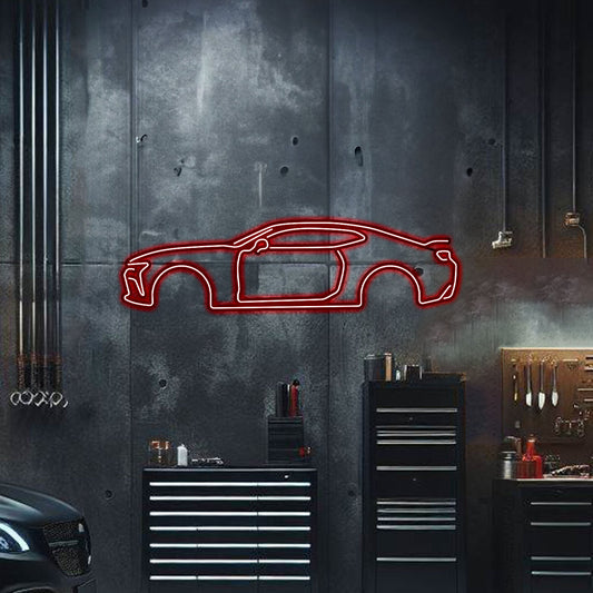 Camaro SS Metal Neon Car Wall Art