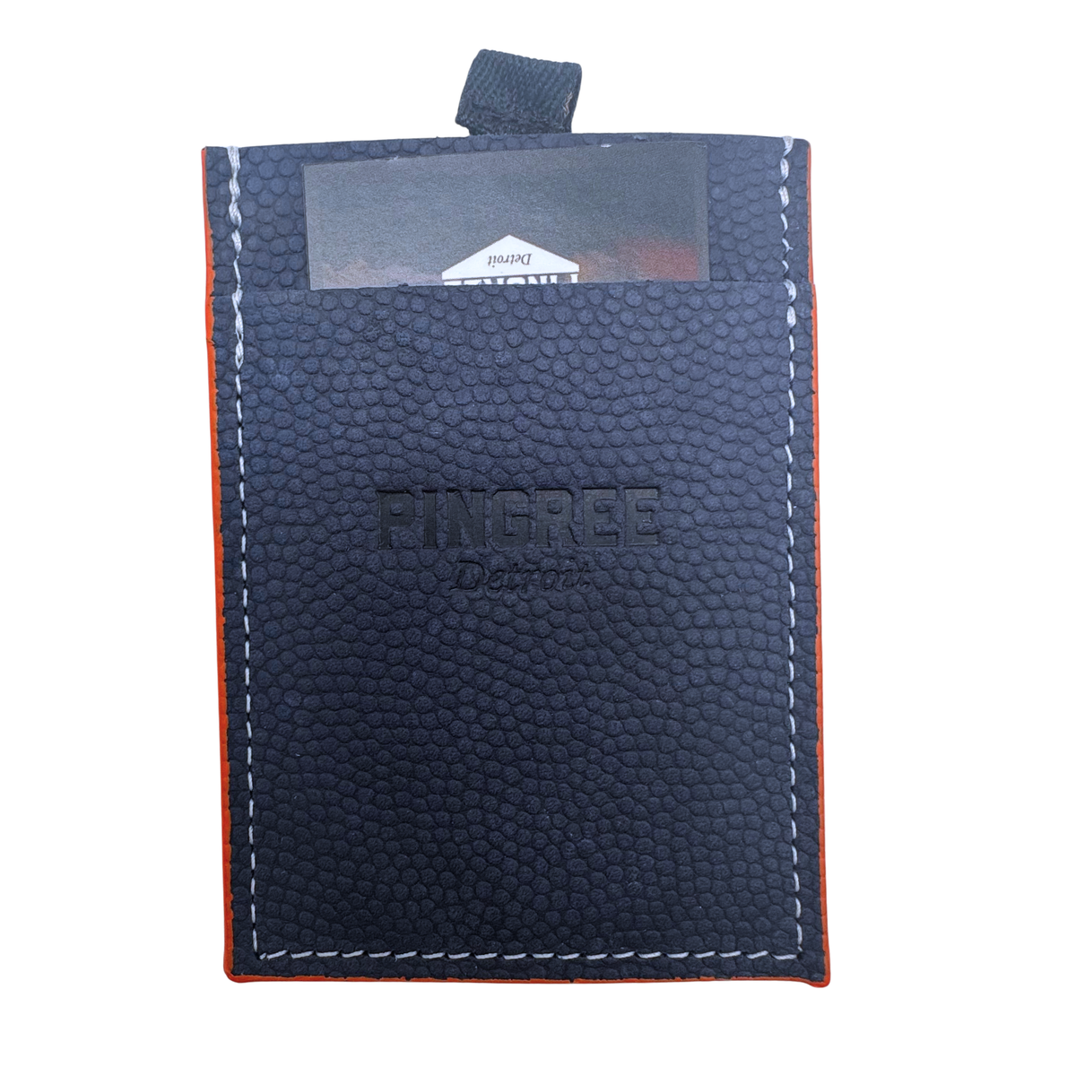 Slim 3 Pocket Driving Wallet in Lake Superior Blue | Orange Accent