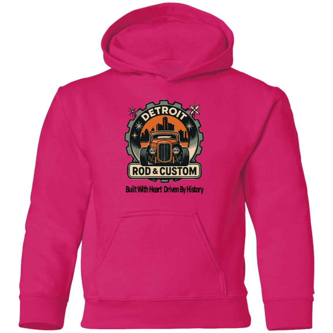 Atomic Coupe Youth Hoodie in Heliconia
