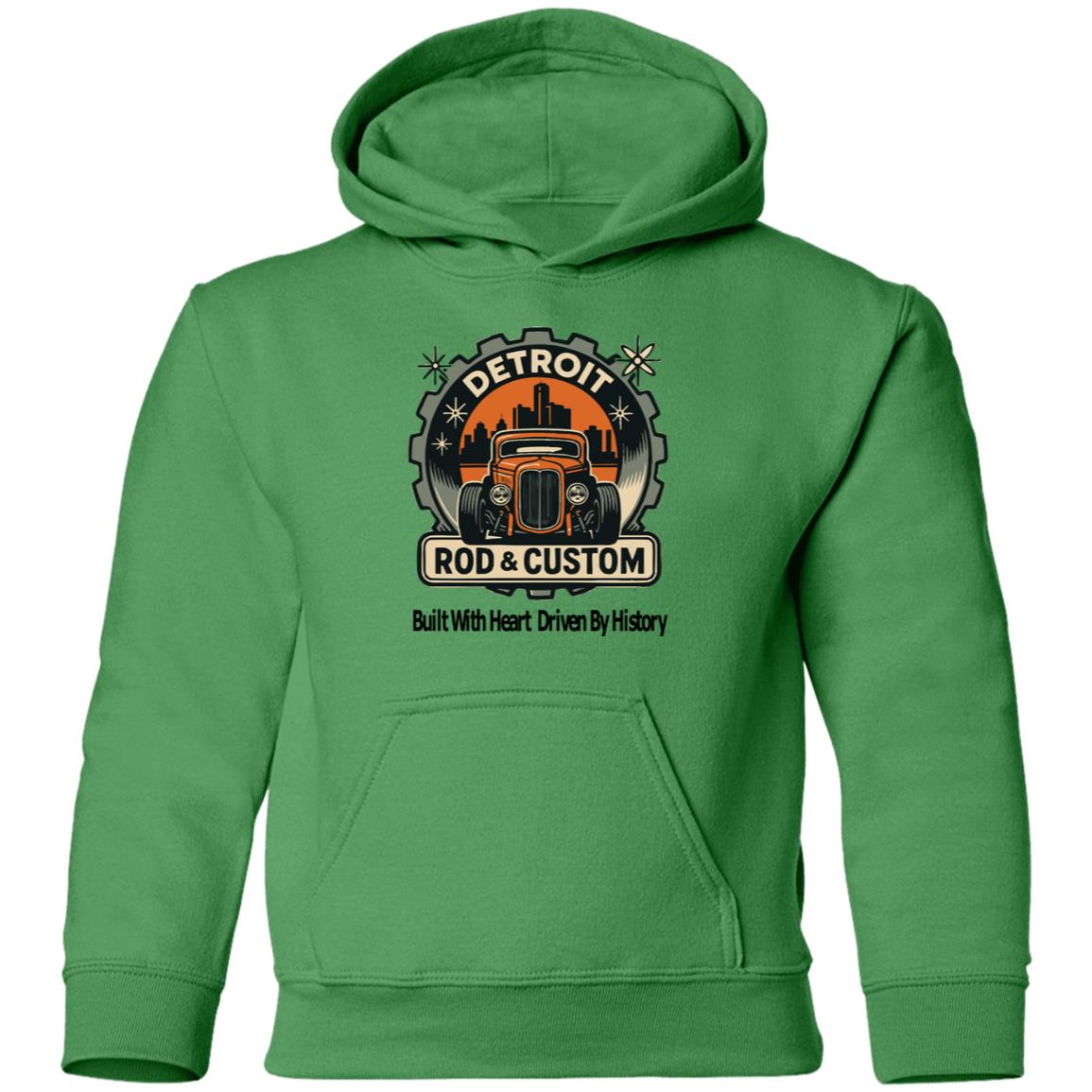 Atomic Coupe Youth Hoodie in Irish Green
