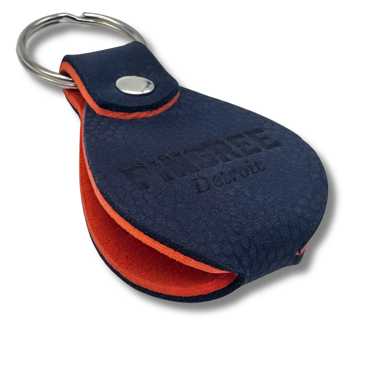 The Kercheval Car-Seat Key Chain in Lake Superior Blue and Orange
