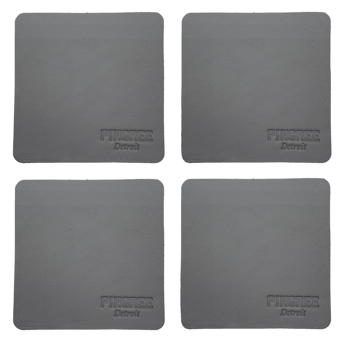 The Corktown Coasters in Steel Grey