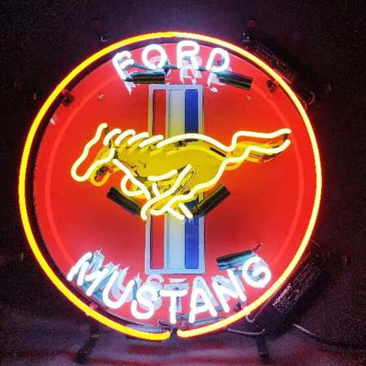 Ford Mustang Logo Neon Sign | Detroit Rod and Custom