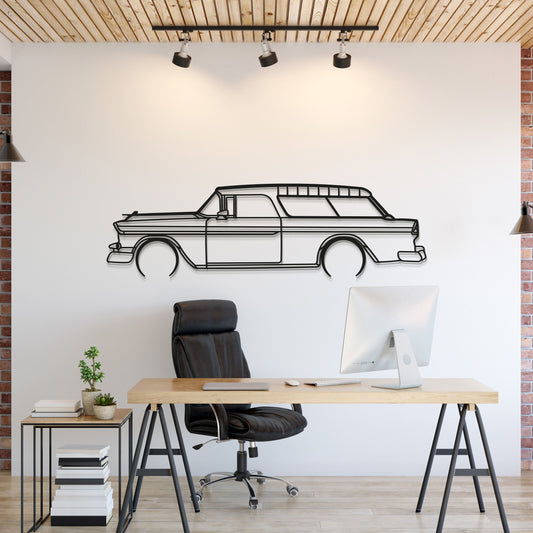 1955 Nomad Metal Car Wall Art