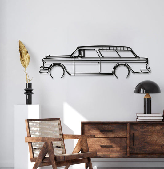 1955 Nomad Metal Car Wall Art
