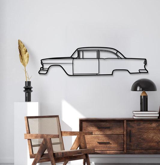 1955 150 Utility Sedan Metal Car Wall Art