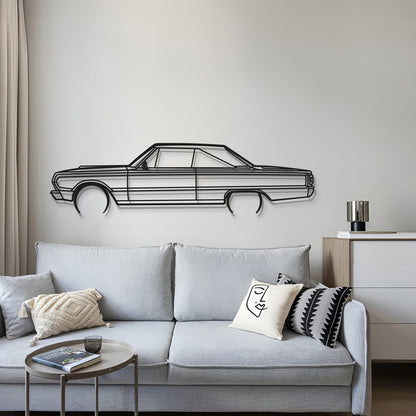 1967 Belvedere GTX Metal Car Wall Art