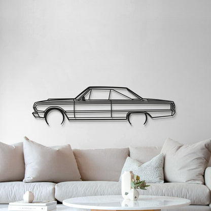 1967 Belvedere GTX Metal Car Wall Art