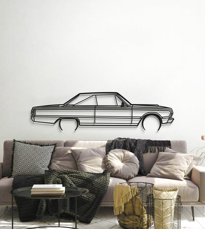 1967 Belvedere GTX Metal Car Wall Art