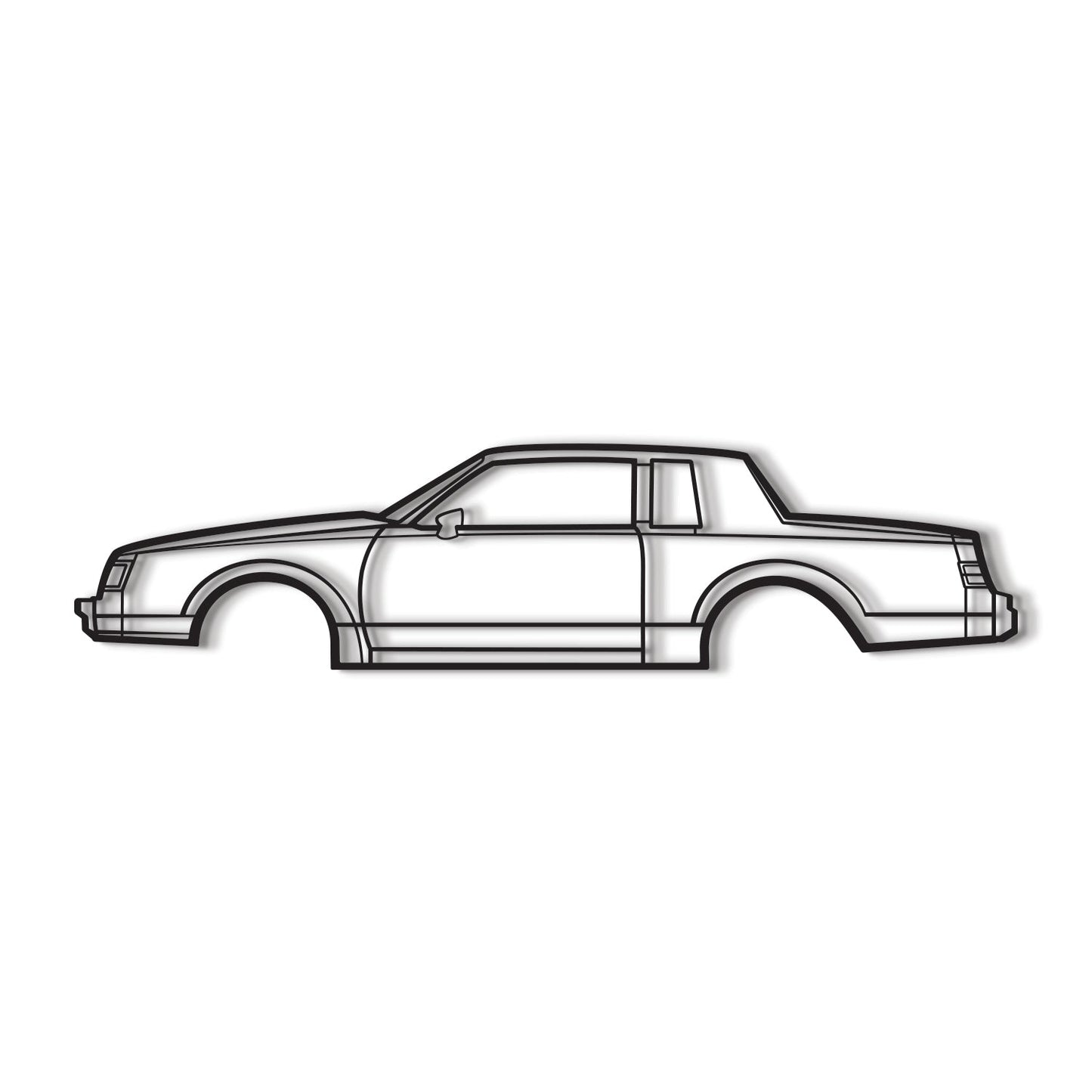 1986 Regal Coupe Metal Car Wall Art