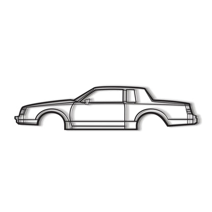 1986 Regal Coupe Metal Car Wall Art