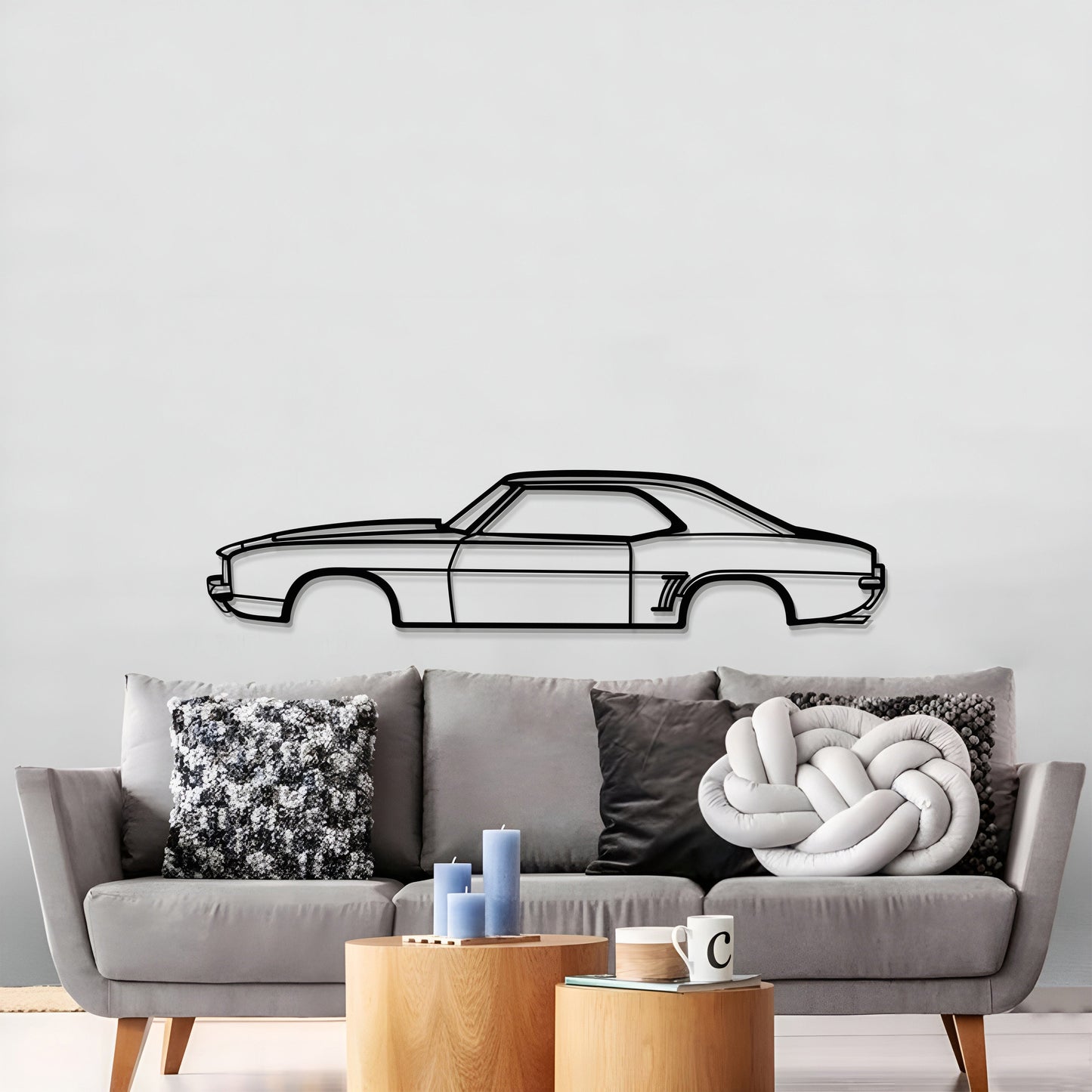 1969 Camaro SS Metal Car Wall Art