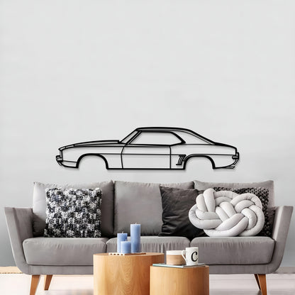 1969 Camaro SS Metal Car Wall Art