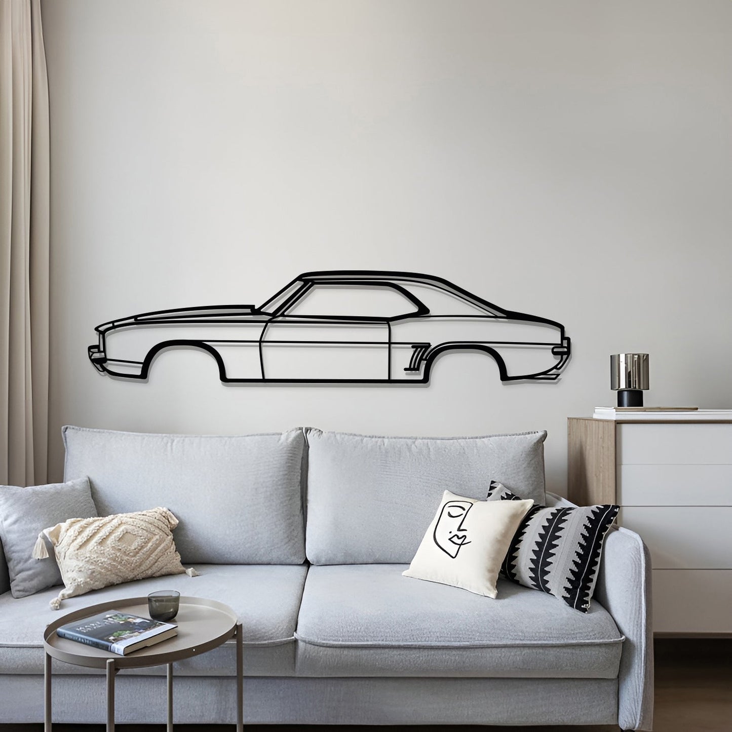 1969 Camaro SS Metal Car Wall Art