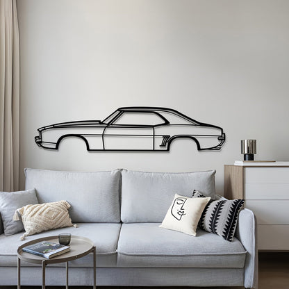 1969 Camaro SS Metal Car Wall Art
