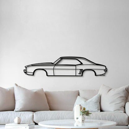 1969 Camaro SS Metal Car Wall Art