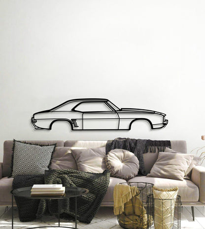 1969 Camaro SS Metal Car Wall Art