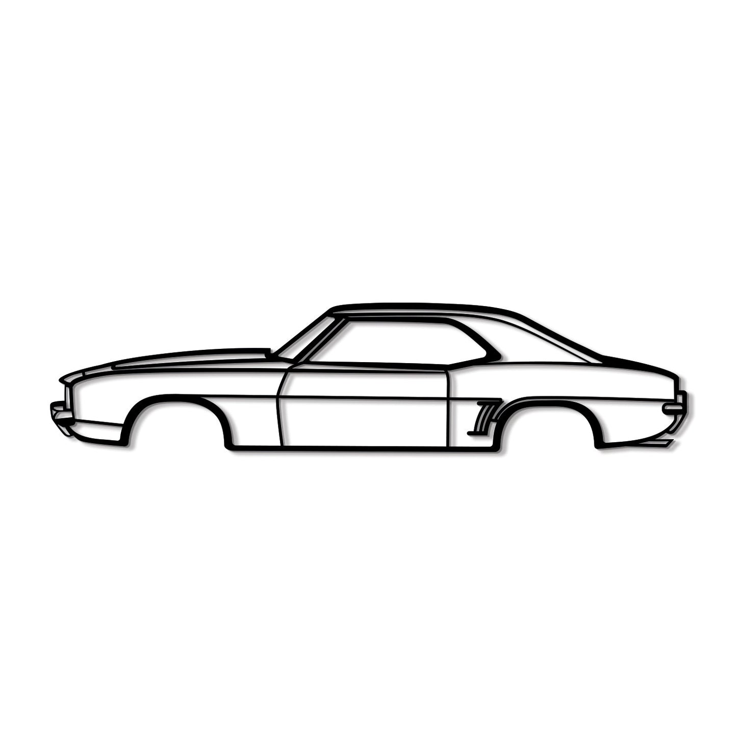 1969 Camaro SS Metal Car Wall Art