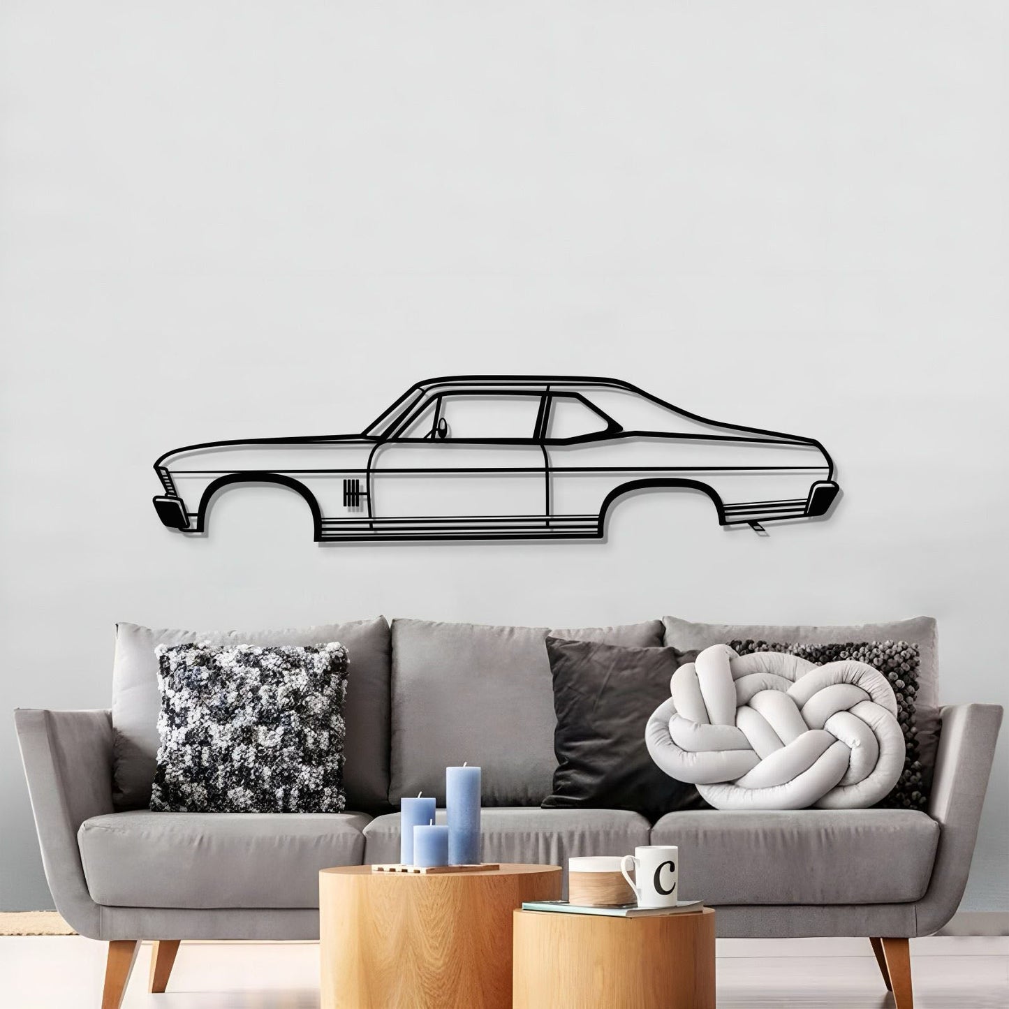 1970 Nova Metal Car Wall Art