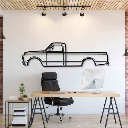 1970 3500 V8 Metal Car Wall Art