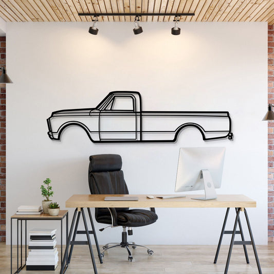 1970 3500 V8 Metal Car Wall Art