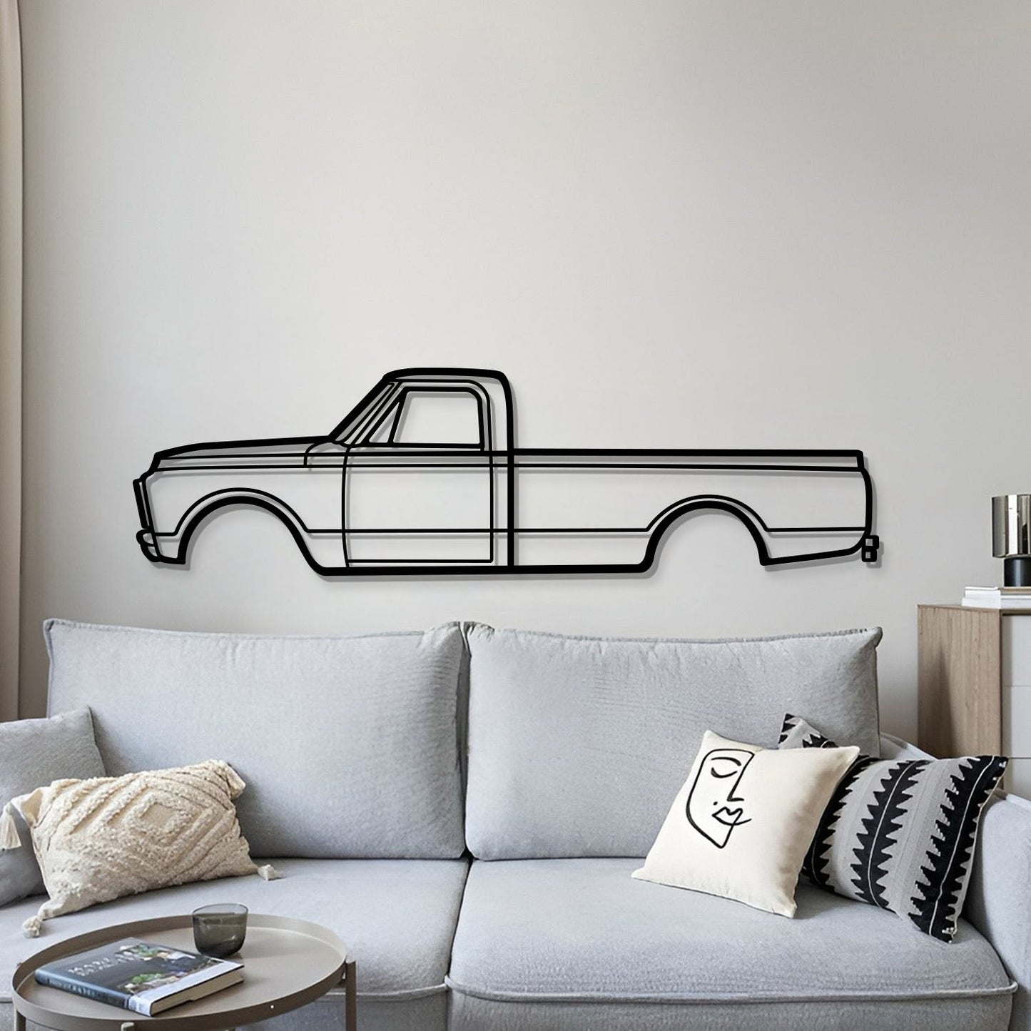 1970 3500 V8 Metal Car Wall Art