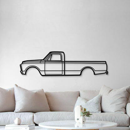 1970 3500 V8 Metal Car Wall Art