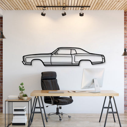 1972 Monte Carlo Metal Car Wall Art
