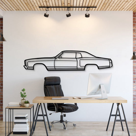 1972 Monte Carlo Metal Car Wall Art