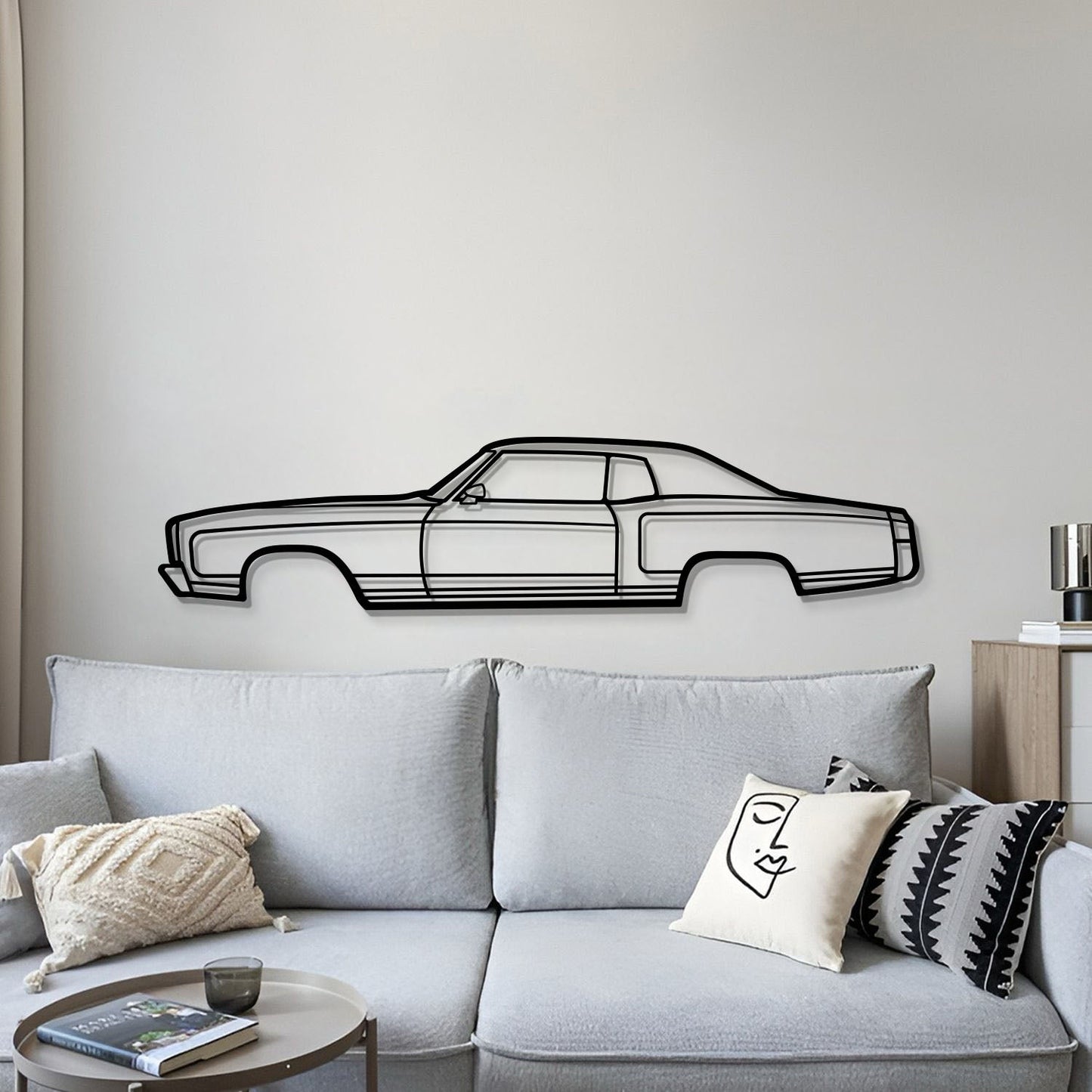 1972 Monte Carlo Metal Car Wall Art