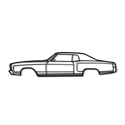 1972 Monte Carlo Metal Car Wall Art