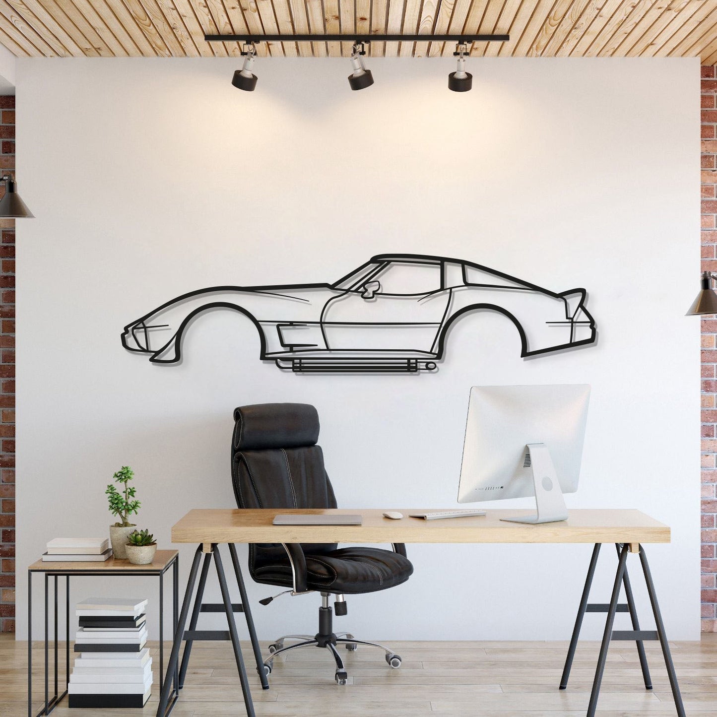 1979 Corvette Metal Car Wall Art