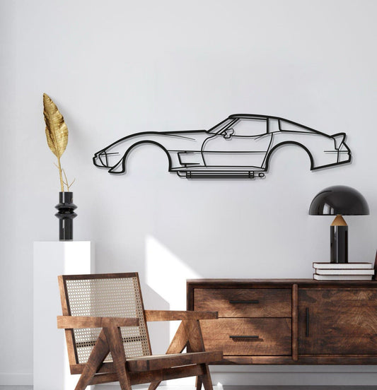 1979 Corvette Metal Car Wall Art