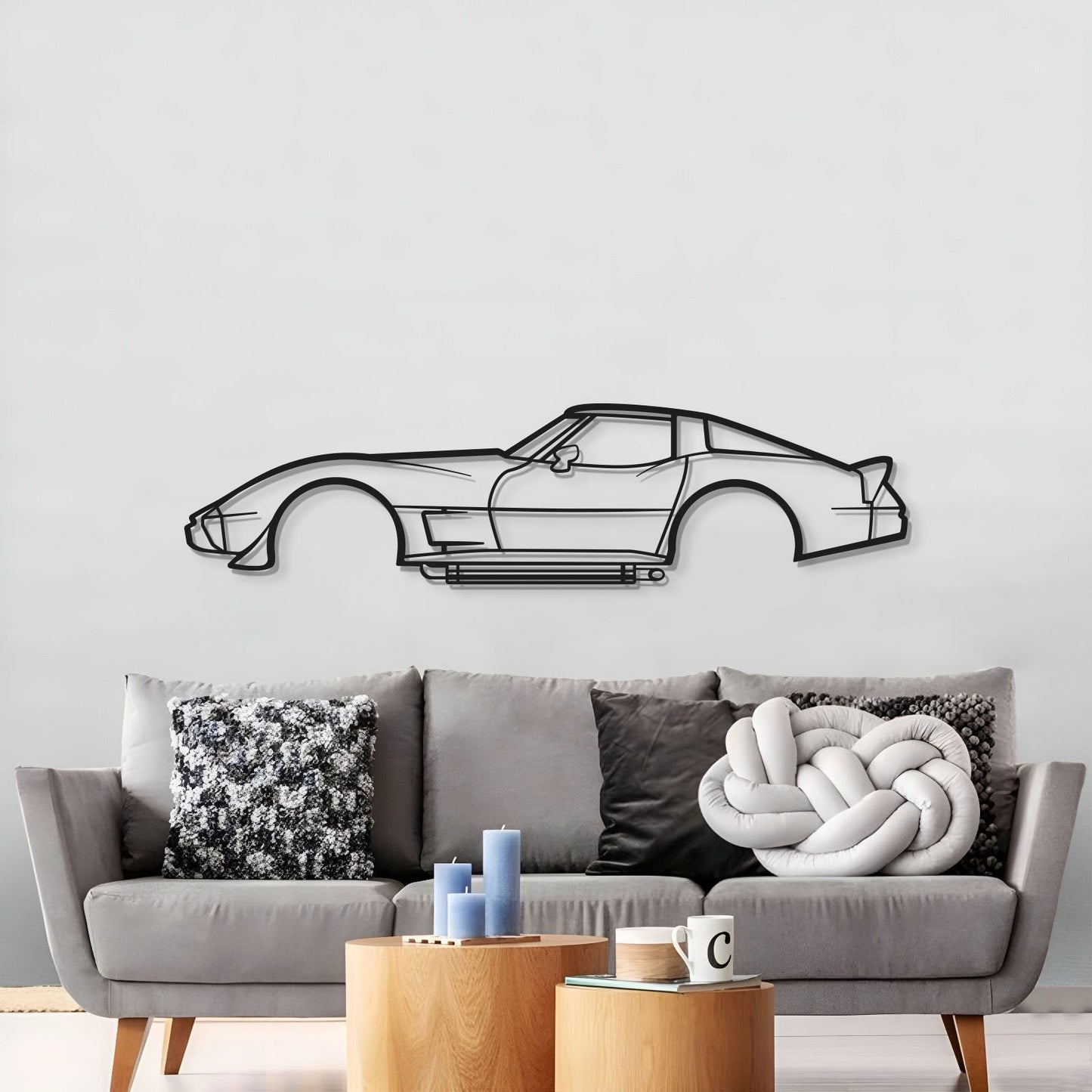 1979 Corvette Metal Car Wall Art
