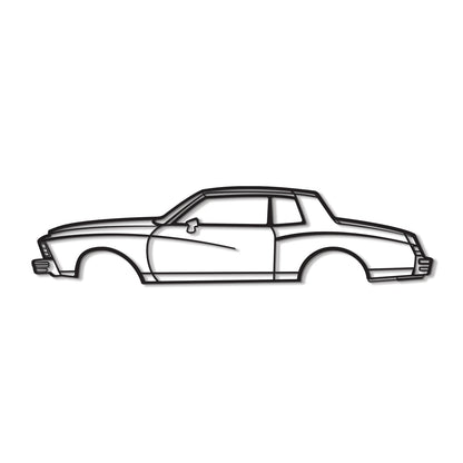 1979 Monte Carlo Metal Car Wall Art