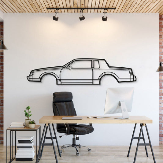 1986 Regal Coupe Metal Car Wall Art