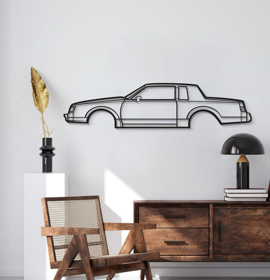 1986 Regal Coupe Metal Car Wall Art