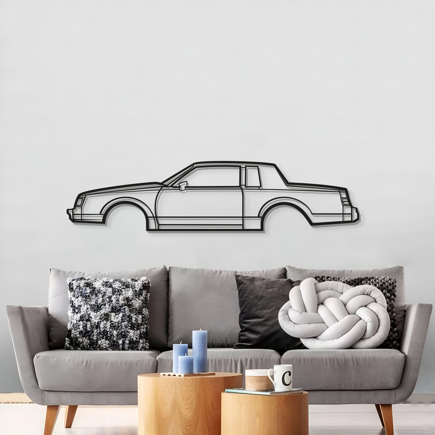 1986 Regal Coupe Metal Car Wall Art